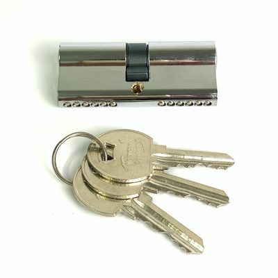 Διπλή ανοικτή κλειδαριά κυλίνδρου ψευδαργύρου 70mm Ασφαλής κλειδαριά κυλίνδρου προσαρμοσμένη