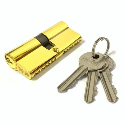 Διπλή Ανοιχτή Κλειδαριά Κυλίνδρου Ψευδάργυρου Euro Customized Barrel Locks 70mm