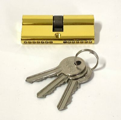 Διπλή Ανοιχτή Κλειδαριά Κυλίνδρου Ψευδάργυρου Euro Customized Barrel Locks 70mm
