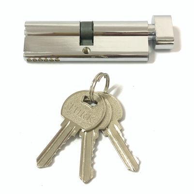 Ασημένιο μονόπλευρο κυλινδρικό κλειδί 90mm κυλινδρικό κλειδί με κλειδιά