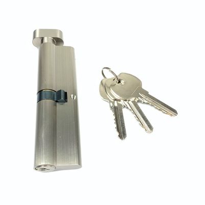Ασημένιο μονό κύλινδρο ευρώ κλειδαριά 110mm κύλινδρο ευρώ με ανοξείδωτα ελατήρια