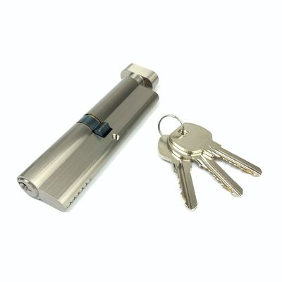 Ασημένιο μονό κύλινδρο ευρώ κλειδαριά 110mm κύλινδρο ευρώ με ανοξείδωτα ελατήρια
