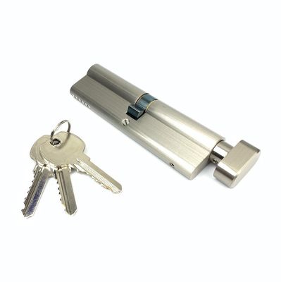 Ασημένιο μονό κύλινδρο ευρώ κλειδαριά 110mm κύλινδρο ευρώ με ανοξείδωτα ελατήρια