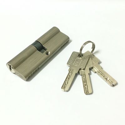 90mm Πύλη Ευρωκύλινδρο Διπλό Ανοιχτό Αλουμίνιο Κλειδί Κύλινδρο Προσαρμοσμένο